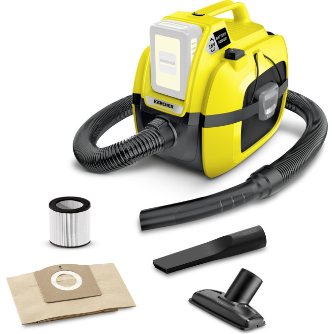 Аккумуляторный хозяйственный пылесос KARCHER WD 1 COMPACT BATTERY 1,198-300